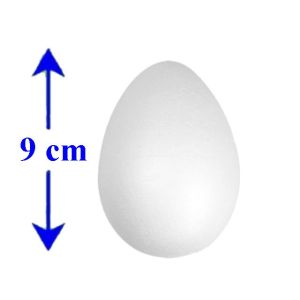 Jajka styropianowe 9 cm/10 szt.