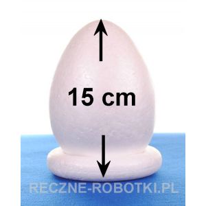 Jajka styropianowe 15 cm + wianek 1 szt.