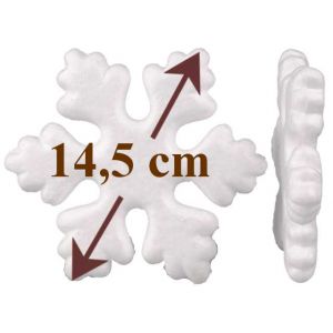 Śnieżynka styropianowa 14,5 cm
